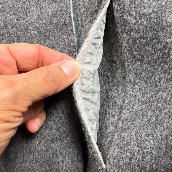 Talbots Petites Wool Cardigan Sweater Jacket Two Tone Gray Pockets Size S - Picture 8 of 11